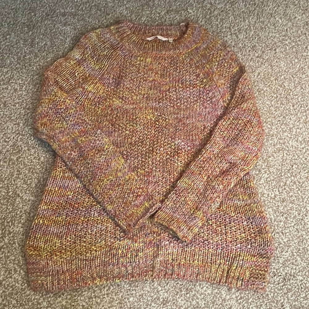 Soft Surroundings Knitted Multicolored Sweater